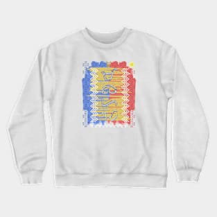 Philippine Flag / Baybayin word Mabuhay (long live) Crewneck Sweatshirt